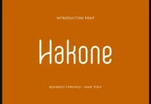 Hakone Font Hakone Font Poster 1