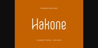 Hakone Font Poster 1