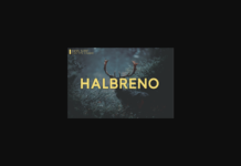 Halbreno Font Poster 1