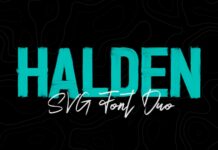 Halden Font Poster 1