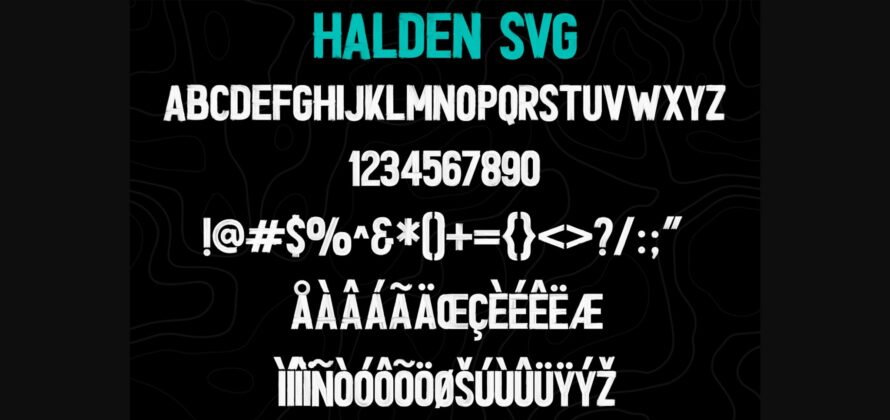 Halden Font Poster 11