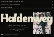 Haldenweg Font Poster 1