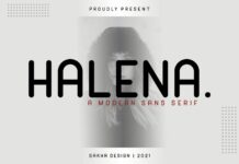 Halena Font Poster 1