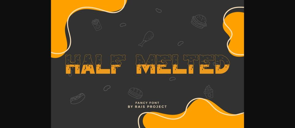 Half Melted Font Poster 3