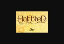 HalfbreD Font Poster 1