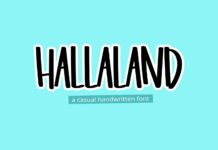 Hallaland Font Poster 1