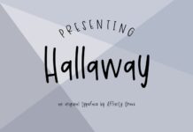 Hallaway Font Poster 1