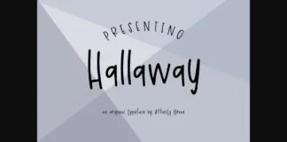 Hallaway Font Poster 1