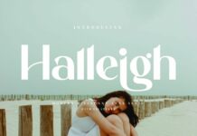 Halleigh Font Poster 1