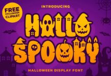 Hallo Spooky Font Poster 1