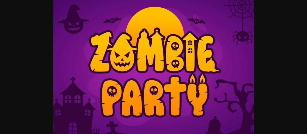 Hallo Spooky Font Poster 6