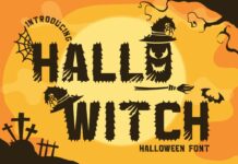 Hallo Witch Font Poster 1