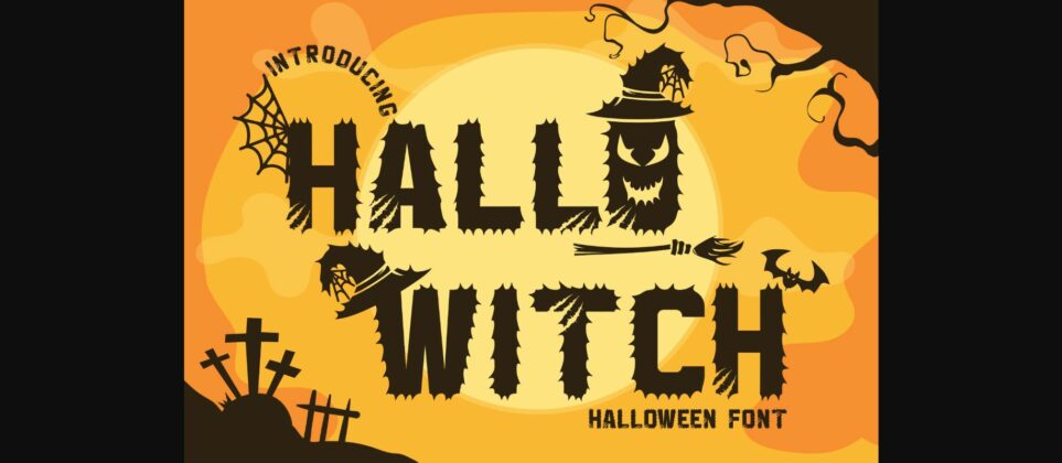 Hallo Witch Font Poster 1