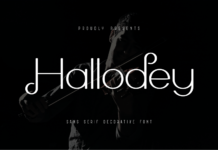 Hallodey Font Poster 1