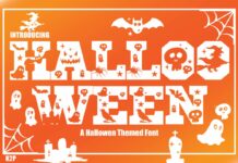 Hallooween Font Poster 1