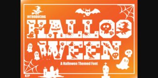 Hallooween Font Poster 1