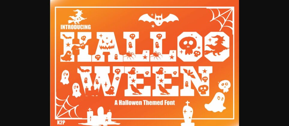 Hallooween Font Poster 1