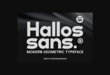 Hallos Sans Font Poster 1