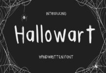 Hallowart Font Poster 1