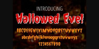Hallowed Eve Font Font Poster 1
