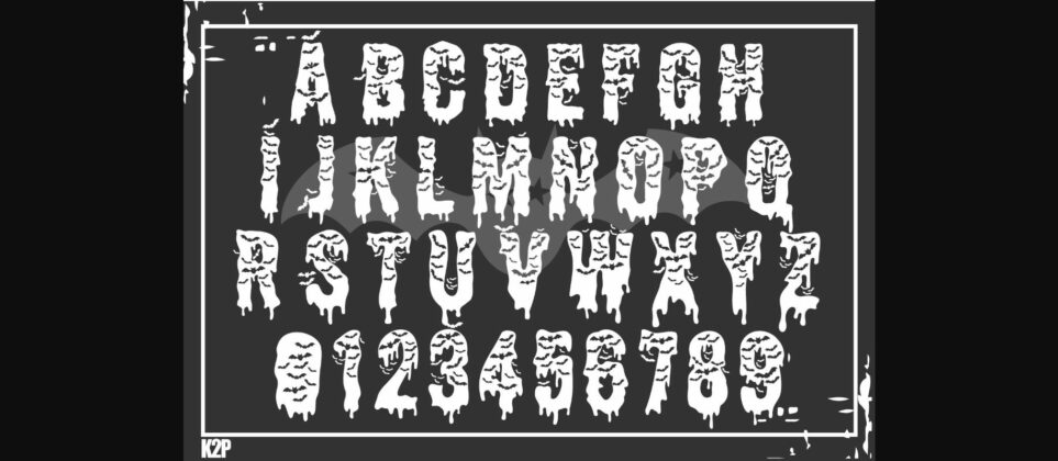 Halloween Bat Font Poster 4