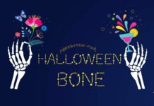 Halloween Bone Font Poster 1