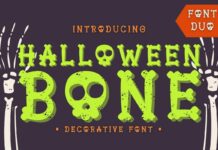 Halloween Bone Font Poster 1