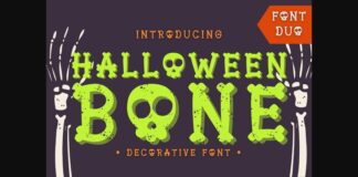 Halloween Bone Font Poster 1