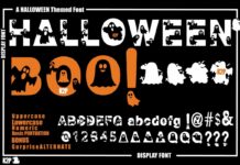 Halloween Boo Font Poster 1