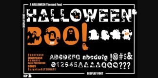 Halloween Boo Font Poster 1