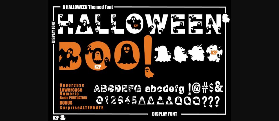Halloween Boo Font Poster 1
