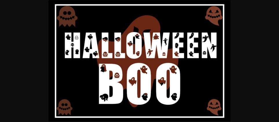 Halloween Boo Font Poster 3