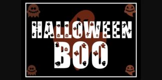 Halloween Boo Font Poster 1