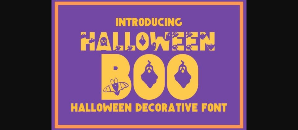 Halloween Boo Font Poster 3