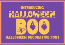 Halloween Boo Font Poster 1