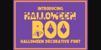 Halloween Boo Font Poster 1