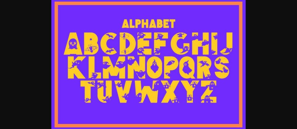 Halloween Boo Font Poster 4