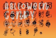 Halloween Candy Font Poster 1