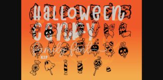 Halloween Candy Font Poster 1