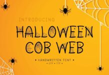 Halloween Cob Web Font Poster 1