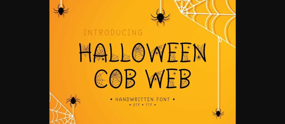 Halloween Cob Web Font Poster 1