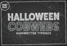 Halloween Cobwebs Font Poster 1