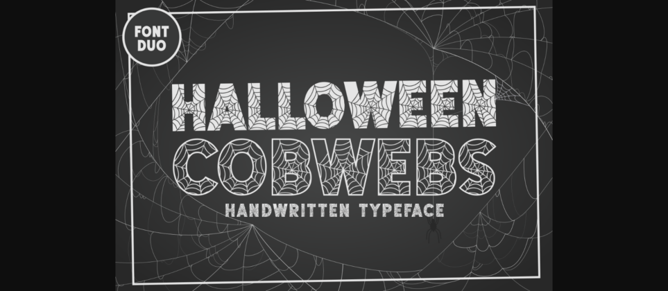 Halloween Cobwebs Font Poster 1