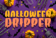 Halloween Dripper Font Poster 1