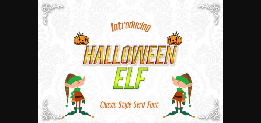 Halloween Elf Font Poster 3