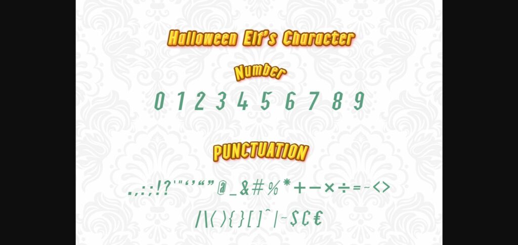 Halloween Elf Font Poster 5