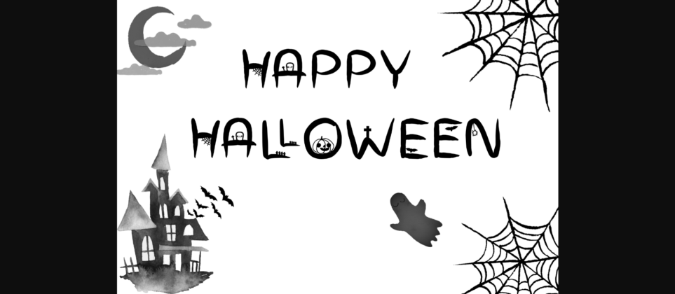 Halloween Font Poster 3