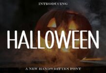 Halloween Font Poster 1