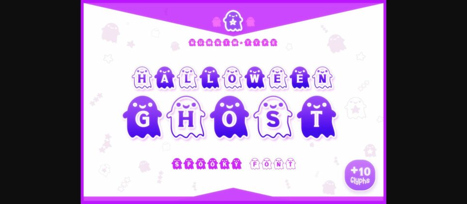 Halloween Ghost Font Poster 3