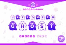 Halloween Ghost Font Poster 1